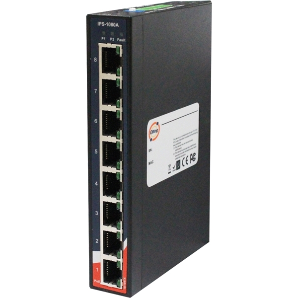 産業用PoEイーサネットスイッチ 8ポート 非管理型 P.S.E対応10/100Base-T(X)×8