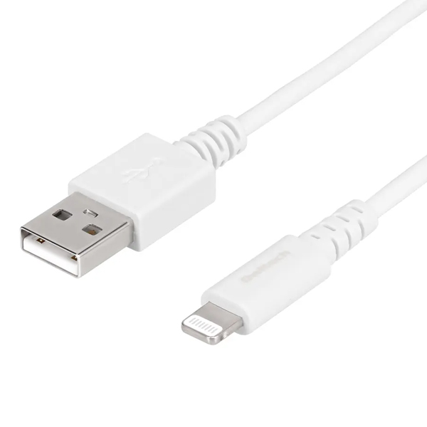 Lightningケーブル/USB Type-A to Lightning/MFi認証/断線に強い/2m/200cm/ホワイト