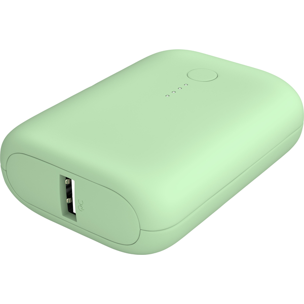 MOTTERU 国内最小最軽量 モバイルバッテリー 大容量10000mAh スマホ約3回分充電 2年保証 ピスタチオ 製品サイズ約78(W)×25(D)×58(H)mm