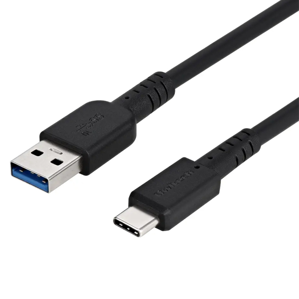 スマートフォン用USBケーブル/USB3.2 Gen2規格/A-C/（Aオス-Cオス）/高速データ通信/1m/100cm/ブラック