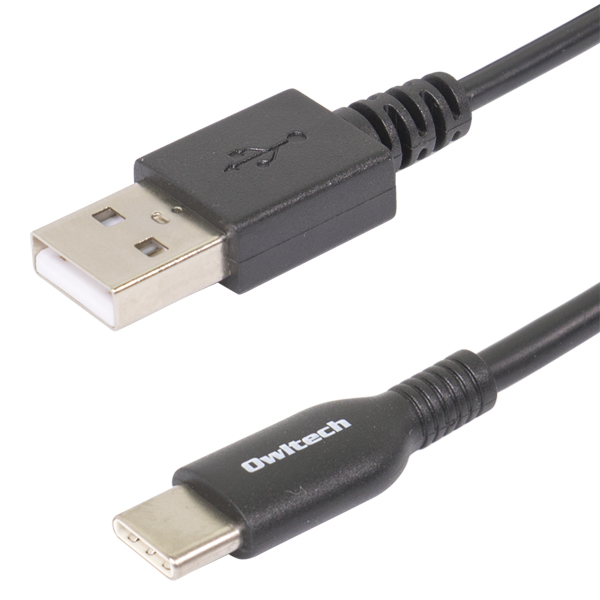 スマートフォン用USBケーブル/USB2.0規格準拠/A-C/（Aオス-Cオス）/データ通信ケーブル/断線に強い/1.2m/120cm/ブラック