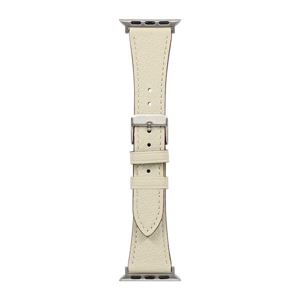 Apple Watch用バンド/アップルウォッチバンド/38mm/40mm/41mm/イタリアンレザー/スリムバンド/エクリュ