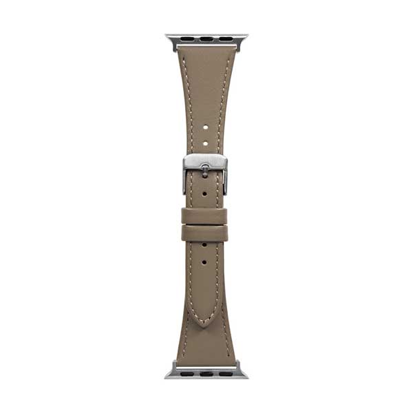 Apple Watch用バンド/アップルウォッチバンド/38mm/40mm/41mm/ニュアンスカラー/スリムレザーバンド/モカ