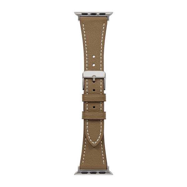 Apple Watch用バンド/アップルウォッチバンド/38mm/40mm/41mm/イタリアンレザー/スリムバンド/トープ