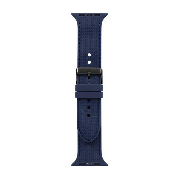 Apple Watch用バンド/アップルウォッチバンド/42mm/44mm/45mm/49mm/シリコンバンド/ステンレスバックル/ネイビー
