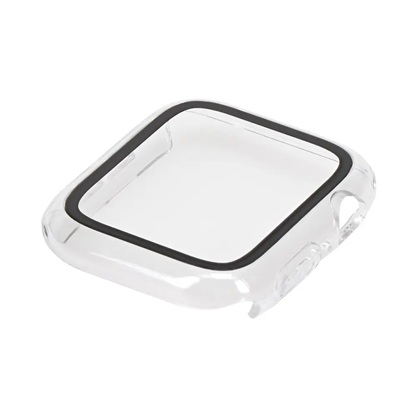 Apple Watchケース/ガラスフィルム一体型ケース/画面保護/46mm/Apple Watch用/クリア