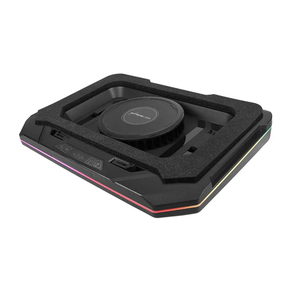 最大3500rpm ターボファン搭載 RGBイルミネーション対応タッチパネル搭載 ゲーミング ノートPCクーラー 製品サイズ約415(W)×308.5(D)×64.3(H)mm