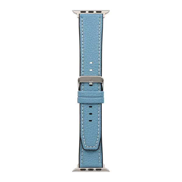 Apple Watch用バンド/アップルウォッチバンド/42mm/44mm/45mm/46mm/49mm/シュリンクレザー/VORGAL/ターコイズブルー