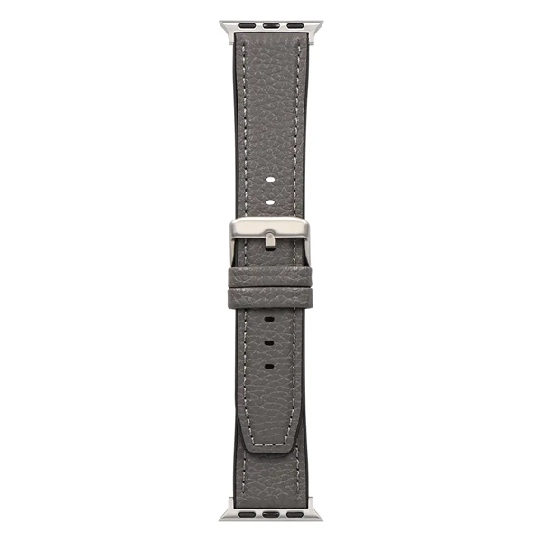 Apple Watch用バンド/アップルウォッチバンド/38mm/40mm/41mm/42mm/シュリンクレザー/VORGAL/チャコールグレー