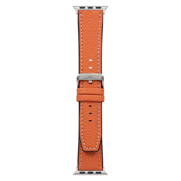 Apple Watch用バンド/アップルウォッチバンド/38mm/40mm/41mm/42mm/シュリンクレザー/VORGAL/オレンジ