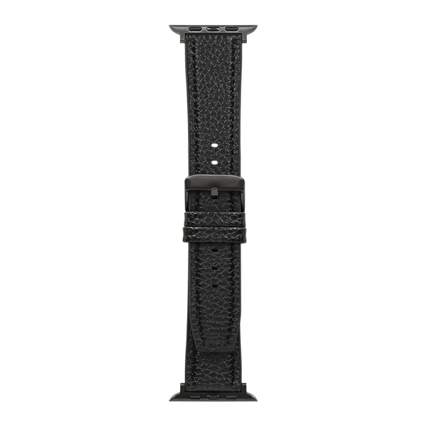 Apple Watch用バンド/アップルウォッチバンド/42mm/44mm/45mm/46mm/49mm/シュリンクレザー/VORGAL/ブラック