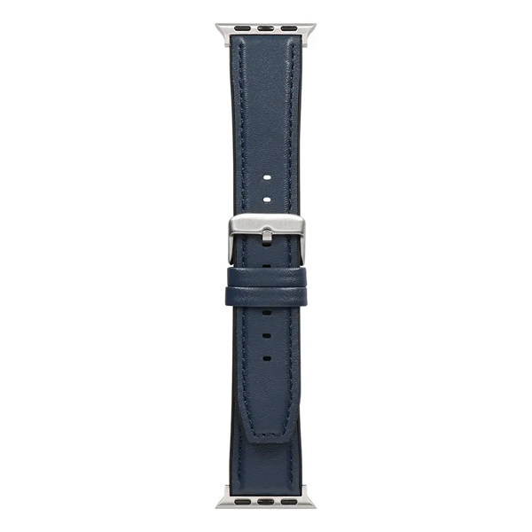 Apple Watch用バンド/アップルウォッチバンド/38mm/40mm/41mm/42mm/スムースレザー/VORGAL/ネイビー