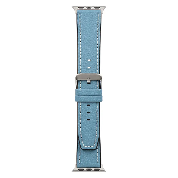 Apple Watch用バンド/アップルウォッチバンド/38mm/40mm/41mm/42mm/シュリンクレザー/VORGAL/ターコイズブルー