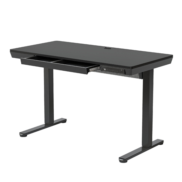 HUANUO 隠して整える収納付き昇降デスク ブラック 製品サイズ約1200(W)×600(D)×730(H)mm