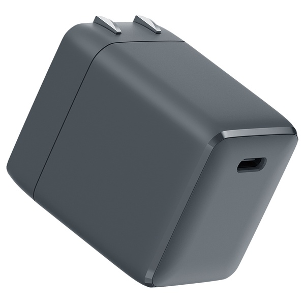 MOT AC充電器 PD45W USB-Cx1 折りたたみプラグ スモーキーブラック 製品サイズ約32(W)×44(D)×38.5(H)mm