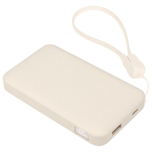 MOT 準固体モバイルバッテリー 10000mAh PD30W対応 発火リスクほぼゼロ 2年保証 アーモンドミルク 製品サイズ約60.3(W)×25(D)×82.4(H)mm