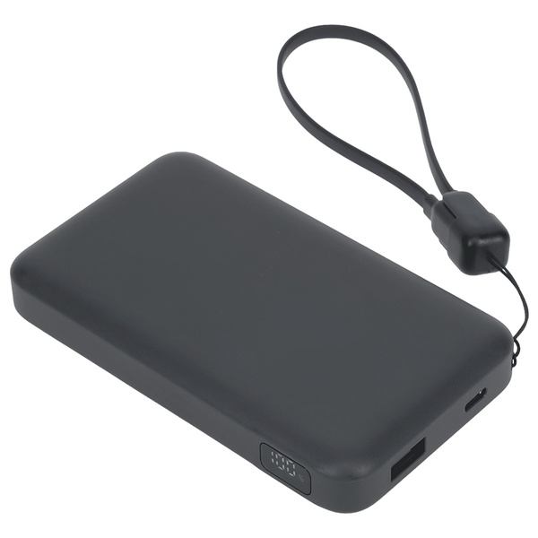 MOT 準固体モバイルバッテリー 10000mAh PD30W対応 発火リスクほぼゼロ 2年保証 スモーキーブラック 製品サイズ約60.3(W)×25(D)×82.4(H)mm