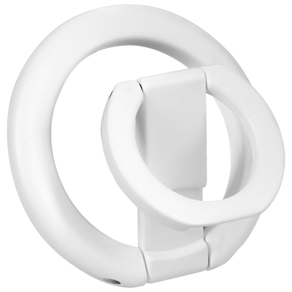 MOT　MagSafe対応 マグネットリング&スタンド ホワイト　製品サイズ約57(W)×5.5(D)×57(H)mm