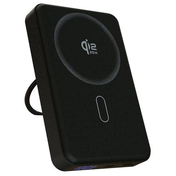 モバイルバッテリー/10000mAh/PD30W/Qi2.2対応/マグネット式/ワイヤレス充電/準個体/スマートフォン、タブレット、Qi2対応機器、その他ワイヤレス充電対応機器/ブラック
