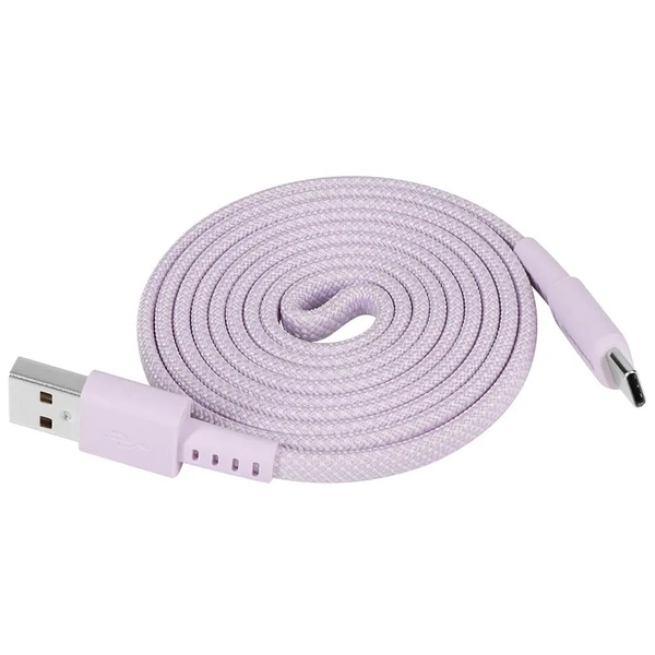スマートフォン用USBケーブル/A-C/（Aオス-Cオス）/USB2.0規格準拠/データ転送/超タフ/マグネットケーブル/3A/耐屈曲5万回/1.2m/120cm/パープル