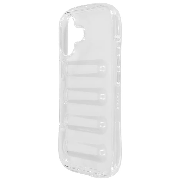 iPhoneケース/背面ケース/iPhone 17用/観ラクるケース Rib（リブ）/リングストラップ付き/クリア