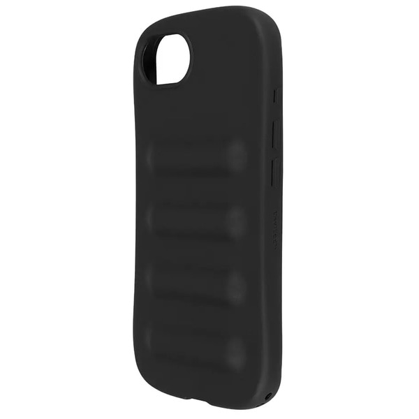 iPhoneケース/背面ケース/iPhone 17e用/iPhone 16e用/観ラクるケース Rib（リブ）/リングストラップ付き/ブラック