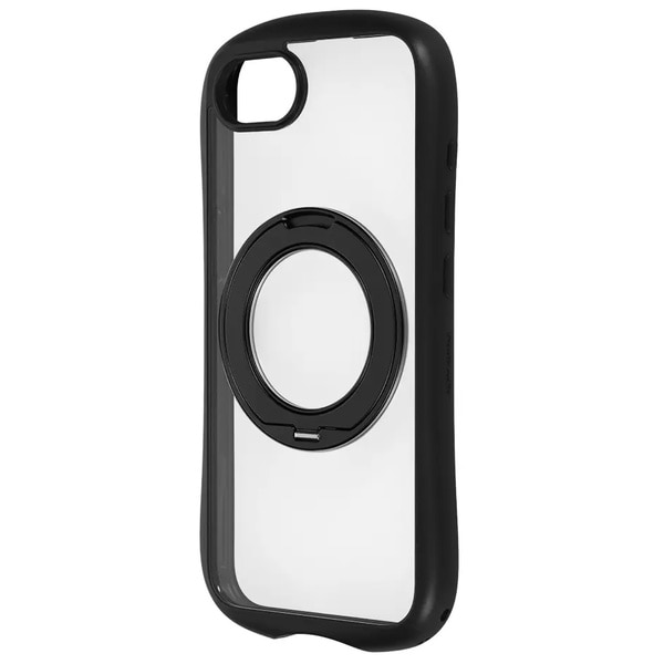 iPhoneケース/背面ケース/iPhone 17e用/iPhone 16e用/観ラクるケース Loop（ループ）/スタンド機能付き/ブラック