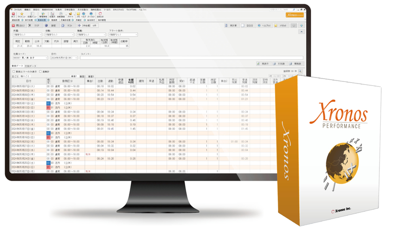PCA クロノスPerformanceクラウド 2000人制限 福祉出力(2年)