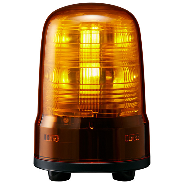 小型LED回転灯 黄 DC12～24V
