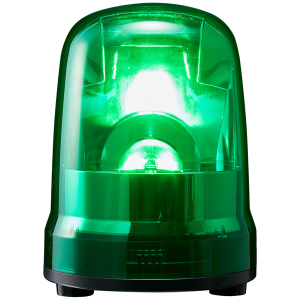 大型LED回転灯 緑 DC12～24V