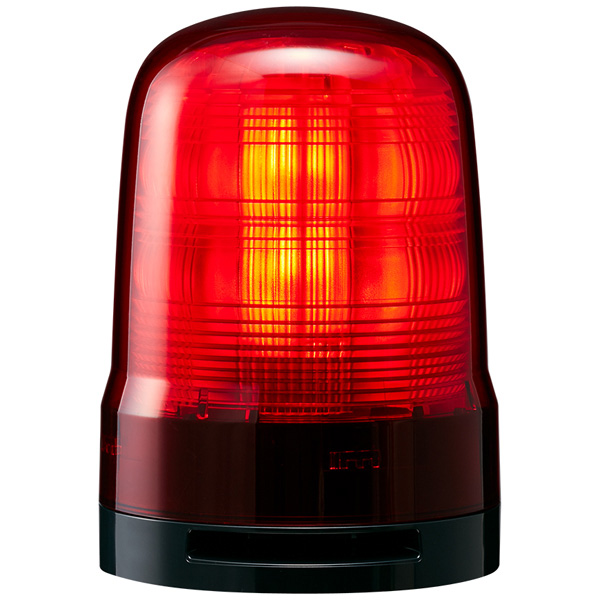 中型LED回転灯 赤 AC100～240V ブザー付き
