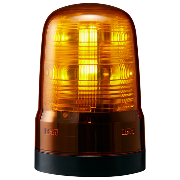 小型LED回転灯 黄 AC100～240V