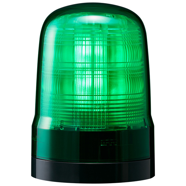 中型LED回転灯 緑 DC12～24V