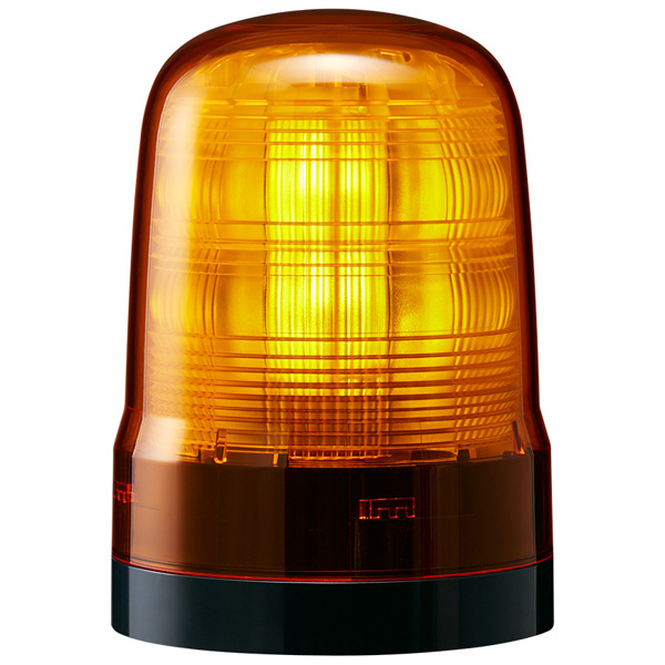中型LED回転灯 黄 DC12～24V