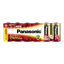 アルカリ乾電池 単2形 6本シュリンクパック