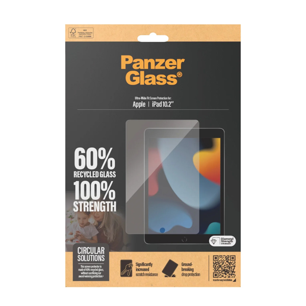 PanzerGlass Screen Protector iPad 10.2inch (2019-2021) | Ultra-Wide Fit