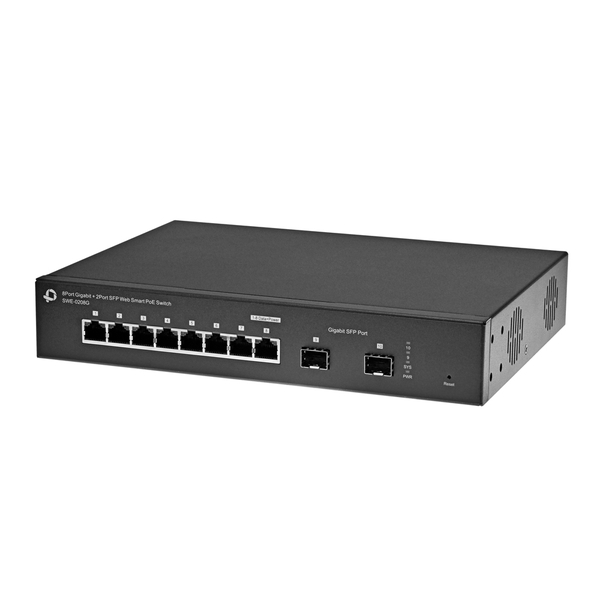 ギガビット対応 8ポート＋2SFPポート WEBスマート PoEスイッチ