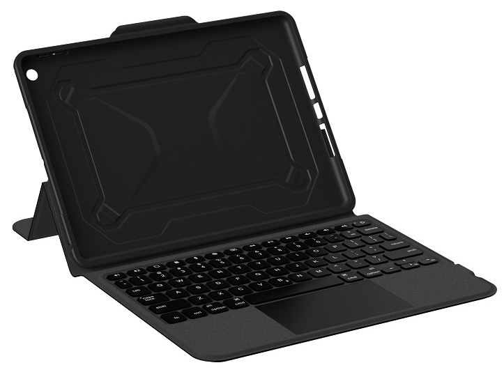 UAG社製 10.2インチiPad（第9/8/7世代）用 トラックパッド搭載Bluetoothキーボードケース （ブラック/アッシュ）