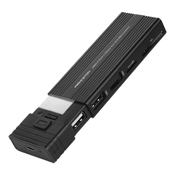 USB3.2 Gen2対応4in1カードリーダー機能付M.2 SSDケース