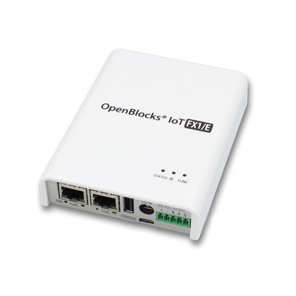 OpenBlocks IoT FX1/E LTEモジュール(NTTドコモ/KDDI/ソフトバンク)搭載 【ARM Cortex-A53/2GB/eMMC 8GB/Debian13版/小型】