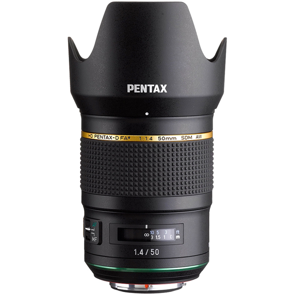 標準レンズ HD PENTAX-D FA★50mmF1.4 SDM AW (フード・ケース付)