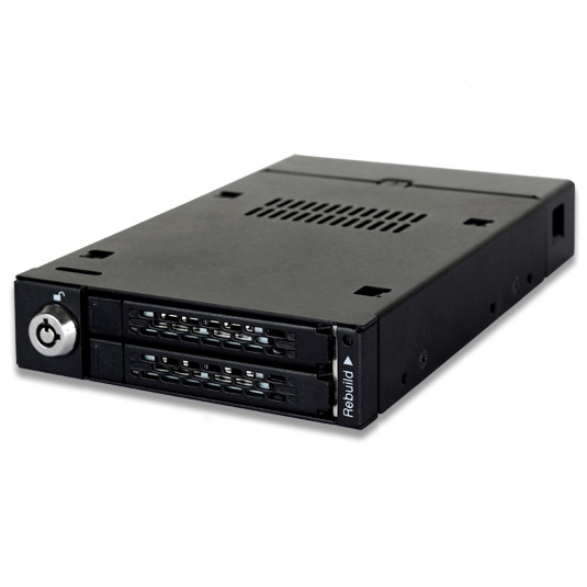 ICYDOCK　2x 2.5インチSATA SSD / HDD搭載用RAIDユニット　3.5インチベイサイズ
