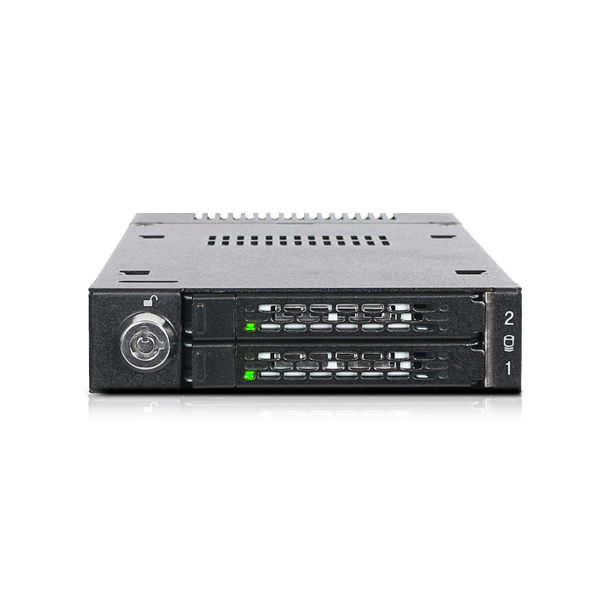 ICYDOCK　2xM.2 NVMe SSD搭載用 リムーバブルケース　PCIe 4.0対応　3.5 インチベイサイズ