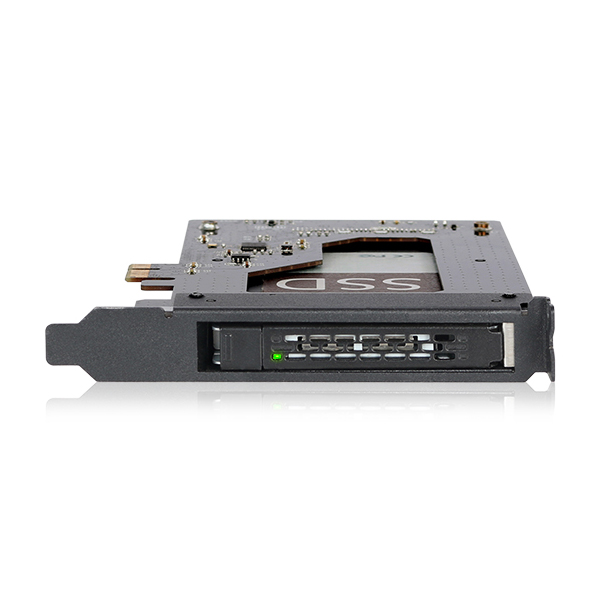 ICYDOCK　2.5インチSATA HDD/SSD搭載用リムーバブルアダプタ PCIe 2.0 x1スロット対応