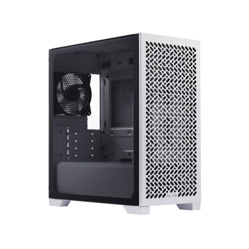 Elite 302 White Lite/MicroATXケース/ホワイト/大型吸気グリルを備えたマグネット式フロントパネル/360mmラジエーター対応/最大365mmのGPU対応/USB Type-Cポート搭載