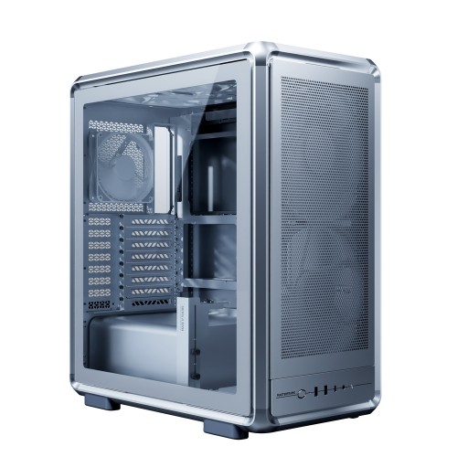 MasterFrame 500 Mesh Silver/ATXケース/シルバー/モジュラー式内部設計/フロント200mmファン2基標準搭載/360mmラジエーター対応/大型GPU対応/E-ATXマザーボード対応