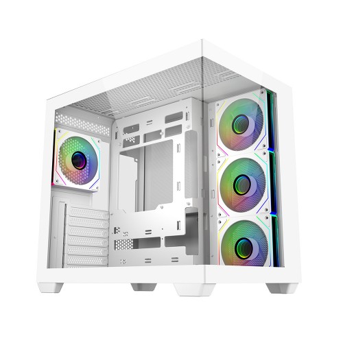 Elite 681 White/ATX/ホワイト/270度シームレスガラスパネル/デュアルチャンバー構造/360mmラジエーター対応/ARGBファン4基標準搭載/大型GPU対応/USB 3.2 Gen2x2 Type-C
