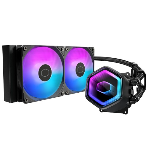 MasterLiquid Core II 240 Black ARGB X6G2/240mm水冷クーラー/ブラック/デュアルチャンバーポンプ採用/Intel LGA1851/1700/1200/1156/1155/1151/1150/AMD AM5/AM4対応
