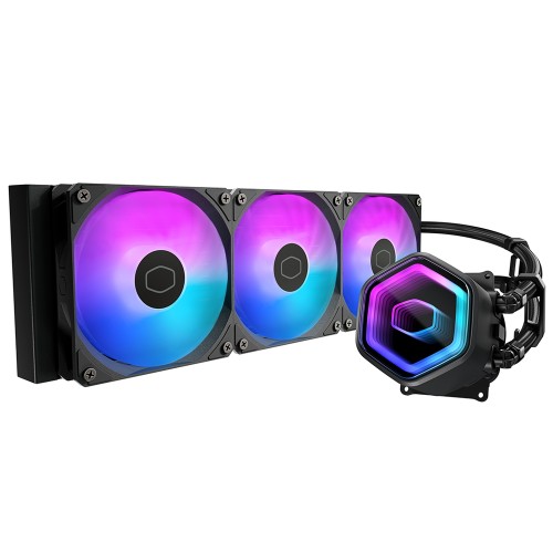 MasterLiquid Core II 360 Black ARGB X6G2/360mm水冷クーラー/ブラック/デュアルチャンバーポンプ採用/Intel LGA1851/1700/1200/1156/1155/1151/1150/AMD AM5/AM4対応