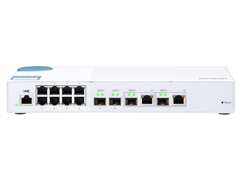 QSW-M408-2C L2 Webマネージドスイッチ (4 x 10GbE + 8 x 1GbE)